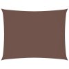 Stínící plachta oxfordská látka obdélníková 4 x 5 m hnědá 135821