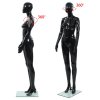 Dámská figurína celá postava základna sklo lesklá černá 175 cm 142929