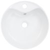 Umyvadlo s přepadem bílé 36 x 13 cm keramika 143911