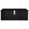 Úložný box černý 80 x 39 x 30 cm hliník 152253