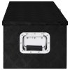 Úložný box černý 80 x 39 x 30 cm hliník 152253