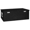 Úložný box černý 80 x 39 x 30 cm hliník 152253
