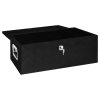 Úložný box černý 80 x 39 x 30 cm hliník 152253