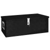 Úložný box černý 80 x 39 x 30 cm hliník 152253