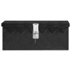 Úložný box černý 50 x 15 x 20,5 cm hliník 152247
