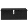 Úložný box černý 70 x 31 x 27 cm hliník 152251
