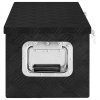 Úložný box černý 70 x 31 x 27 cm hliník 152251