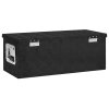 Úložný box černý 70 x 31 x 27 cm hliník 152251