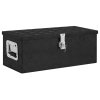 Úložný box černý 70 x 31 x 27 cm hliník 152251