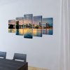 Sada obrazů, tisk na plátně, Brooklynský most s řekou, 200 x 100 cm 241555