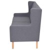 Sedací souprava 3 kusy textil šedá 274935