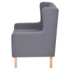 Sedací souprava 3 kusy textil šedá 274935