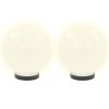 Kulovité LED lampy 4 ks koule 20 cm PMMA 277141