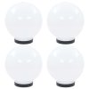 Kulovité LED lampy 4 ks koule 20 cm PMMA 277141