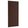 Střešní panely 12 ks pozinkovaná ocel hnědé 100 x 45 cm 317217