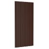 Střešní panely 12 ks pozinkovaná ocel hnědé 100 x 45 cm 317217