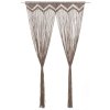 Macramé závěs taupe 140 x 240 cm bavlna 323980