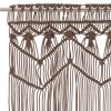 Macramé závěs taupe 140 x 240 cm bavlna 323982
