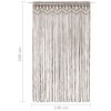 Macramé závěs taupe 140 x 240 cm bavlna 323982