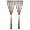 Macramé závěs taupe 140 x 240 cm bavlna 323982