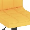 Barové židle 2 ks hořčicově žluté textil 334289