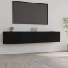 TV skříňky 2 ks černé 80 x 30 x 30 cm kompozitní dřevo 804536