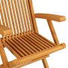 Zahradní židle s béžovými poduškami 6 ks masivní teak 3062559