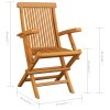 Zahradní židle s béžovými poduškami 6 ks masivní teak 3062559