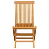 Zahradní židle s černými poduškami 4 ks masivní teak 3062590