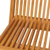 Zahradní židle s černými poduškami 4 ks masivní teak 3062590