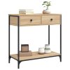 Konzolový stolek dub sonoma 75 x 34,5 x 75 cm kompozitní dřevo 834176