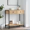 Konzolový stolek dub sonoma 75 x 34,5 x 75 cm kompozitní dřevo 834176