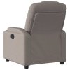 Masážní polohovací křeslo taupe textil 372385