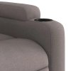 Masážní polohovací křeslo taupe textil 372385