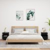 Noční stolky s LED osvětlením 2 ks černé 40 x 39 x 48,5 cm 836787