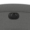 Elektrické polohovací křeslo tmavě šedé textil 3204141