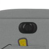 Elektrické masážní polohovací křeslo světle šedé textil 3204698