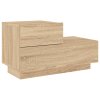 Noční stolek s LED osvětlením dub sonoma 70 x 36 x 40,5 cm 836779