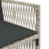 Zahradní křesla s poduškami 4 ks světle šedá polyratan 364971