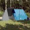 Kempingový stan pro 3 osoby modrý nepromokavý 94366