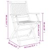 Skládací zahradní židle 2 ks 58 x 54,5 x 90 cm masivní akácie 365741