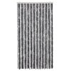 Závěs proti hmyzu šedý a černý 100 x 230 cm žinylka 377331