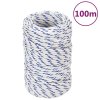 Lodní lano bílé 2 mm 100 m polypropylen 152266