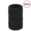 Lodní lano celočerné 2 mm 100 m polypropylen 152478