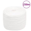 Lodní lano celobílé 10 mm 250 m polypropylen 152562