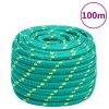 Lodní lano zelené 20 mm 100 m polypropylen 152740