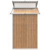 Zahradní kůlna hnědá 270 x 130 x 208,5 cm pozinkovaná ocel 316245