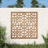 Zahradní nástěnná dekorace 55 x 55 cm corten Maurský design 824478