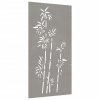 Zahradní nástěnná dekorace 105 x 55 cm cortenová ocel Bambus 824484