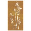 Zahradní nástěnná dekorace 105 x 55 cm cortenová ocel Bambus 824484